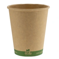 Koffiebeker BIO Kraft 200cc/8oz (karton/PLA) - 1.000 st/ds.