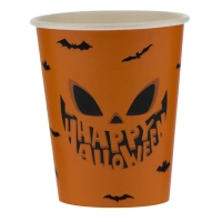 Kartonnen Koffiebeker Halloween Pompoen 200cc/8oz - 1.000 st/ds.