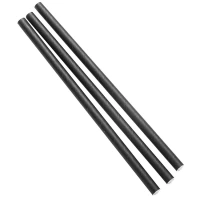 Papieren drinkrietjes Zwart 195mm Ø8mm - 1.000 stuks