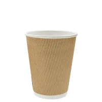 Kartonnen Koffiebeker Ripple 300cc/12oz - 500 st/ds.
