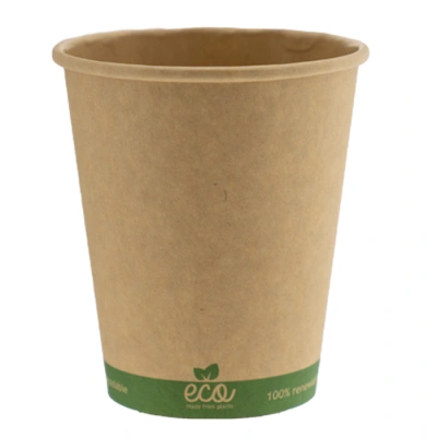 Koffiebeker BIO Kraft 200cc/8oz (karton/PLA) - 1.000 st/ds.