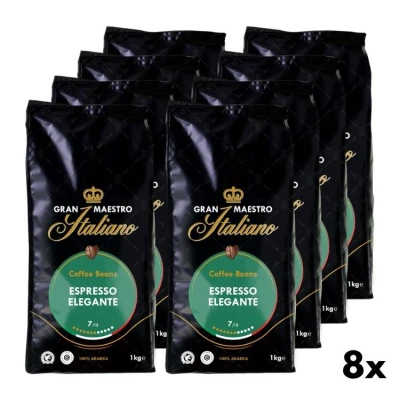 Koffiebonen Espresso Elegante - Gran Maestro Italiano 8x1kg