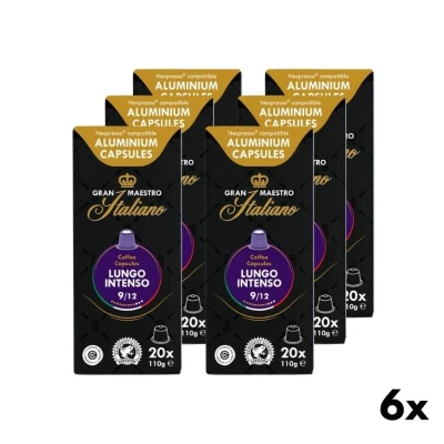 Koffiecups Lungo Intenso - Gran Maestro Italiano 6x20st.