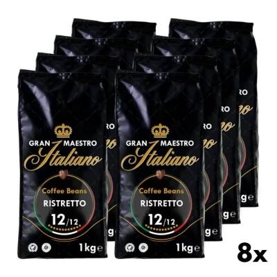 Koffiebonen Ristretto - Gran Maestro Italiano 8x1kg